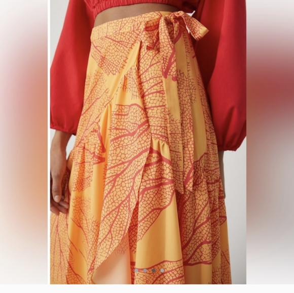 Anthropologie Hutch Printed Maxi Wrap Skirt - NWT - Picture 4 of 5